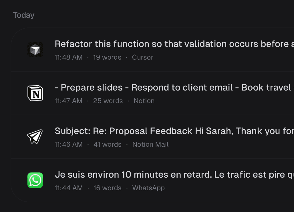 Voice to Text Everywhere Context